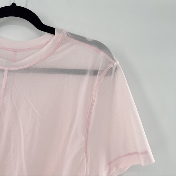 LULULEMON mesh short sleeve twist front top size 4 - Picture 3 of 4